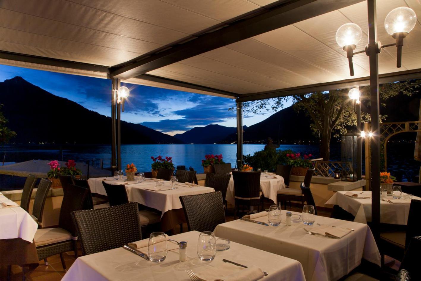 Albergo Ristorante La Palma Bissone Buitenkant foto