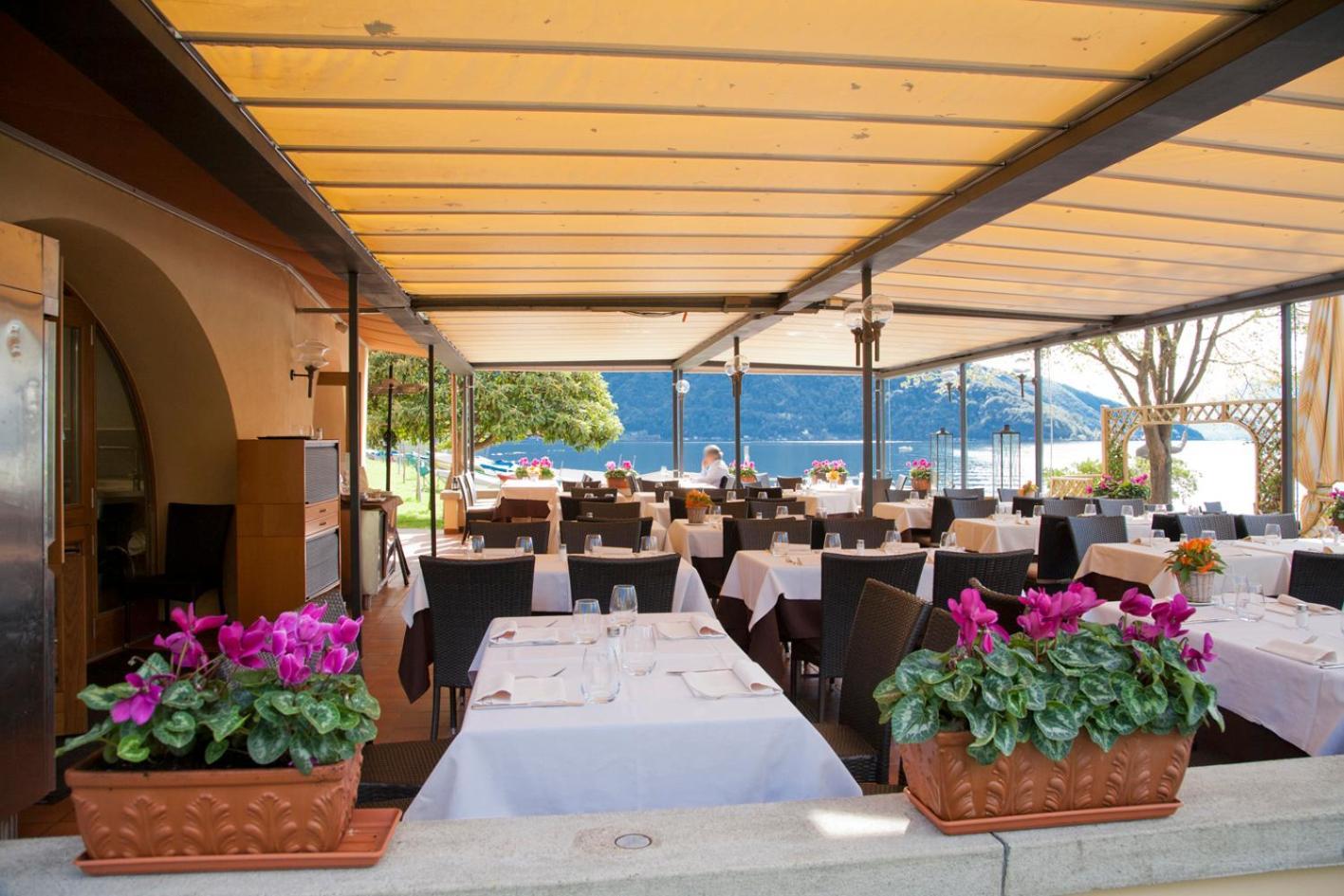 Albergo Ristorante La Palma Bissone Buitenkant foto